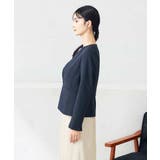 【洗える/ストレッチ/UVカット】麻調ストレッチキーネックジャケット | a.v.v【WOMEN】 | 詳細画像30