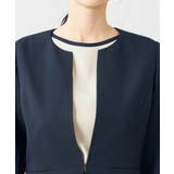 【洗える/ストレッチ/UVカット】麻調ストレッチキーネックジャケット | a.v.v【WOMEN】 | 詳細画像32