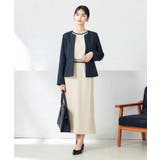 【洗える/ストレッチ/UVカット】麻調ストレッチキーネックジャケット | a.v.v【WOMEN】 | 詳細画像5