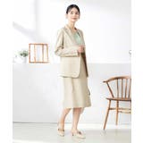 【洗える/ストレッチ/UVカット】麻調ストレッチテーラードジャケット | a.v.v【WOMEN】 | 詳細画像10 