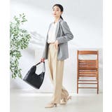 【洗える/ストレッチ/UVカット】麻調ストレッチテーラードジャケット | a.v.v【WOMEN】 | 詳細画像14 