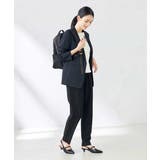 【洗える/ストレッチ/UVカット】麻調ストレッチテーラードジャケット | a.v.v【WOMEN】 | 詳細画像3 