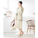 【洗える/ストレッチ/UVカット】麻調ストレッチテーラードジャケット | a.v.v【WOMEN】 | 詳細画像9 