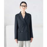 【洗える/ストレッチ/UVカット】麻調ストレッチダブルブレストジャケット | a.v.v【WOMEN】 | 詳細画像17 