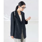 【洗える/ストレッチ/UVカット】麻調ストレッチダブルブレストジャケット | a.v.v【WOMEN】 | 詳細画像2 