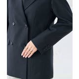 【洗える/ストレッチ/UVカット】麻調ストレッチダブルブレストジャケット | a.v.v【WOMEN】 | 詳細画像21 