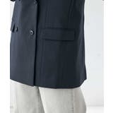 【洗える/ストレッチ/UVカット】麻調ストレッチダブルブレストジャケット | a.v.v【WOMEN】 | 詳細画像23 