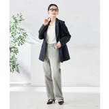 【洗える/ストレッチ/UVカット】麻調ストレッチダブルブレストジャケット | a.v.v【WOMEN】 | 詳細画像4 