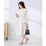 【洗える/UVカット】リネンライクストレッチノーカラージャケット | a.v.v【WOMEN】 | 詳細画像12 