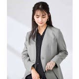 【洗える/UVカット】リネンライクストレッチノーカラージャケット | a.v.v【WOMEN】 | 詳細画像17 