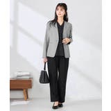 【洗える/UVカット】リネンライクストレッチノーカラージャケット | a.v.v【WOMEN】 | 詳細画像18 