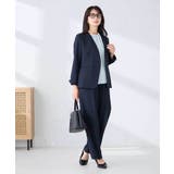 【洗える/UVカット】リネンライクストレッチノーカラージャケット | a.v.v【WOMEN】 | 詳細画像7 