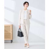 【洗える/UVカット】リネンライクストレッチキーネックジャケット | a.v.v【WOMEN】 | 詳細画像14 