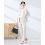 【洗える/UVカット】リネンライクストレッチキーネックジャケット | a.v.v【WOMEN】 | 詳細画像15 