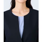 【洗える/UVカット】リネンライクストレッチキーネックジャケット | a.v.v【WOMEN】 | 詳細画像27 