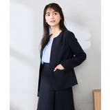 【洗える/UVカット】リネンライクストレッチキーネックジャケット | a.v.v【WOMEN】 | 詳細画像4 