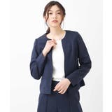 【セットアップ対応/洗える】リネンライクキーネックジャケット | a.v.v【WOMEN】 | 詳細画像25