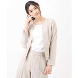 【セットアップ対応/洗える】リネンライクキーネックジャケット | a.v.v【WOMEN】 | 詳細画像26