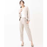 【セットアップ対応/洗える】リネンライクキーネックジャケット | a.v.v【WOMEN】 | 詳細画像30