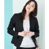 ブラック | 【セットアップ対応】importVネックジャケット | a.v.v【WOMEN】