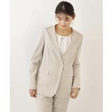 【セットアップ対応 MARSHMALLOW PONTI】ストレッチノーカラージャ… | a.v.v【WOMEN】 | 詳細画像2 