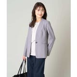 【洗える/ストレッチ/UVカット】麻調ストレッチノーカラージャケット | a.v.v【WOMEN】 | 詳細画像23