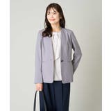 【洗える/ストレッチ/UVカット】麻調ストレッチノーカラージャケット | a.v.v【WOMEN】 | 詳細画像25