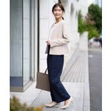 【洗える/ストレッチ/UVカット】麻調ストレッチキーネックジャケット | a.v.v【WOMEN】 | 詳細画像12