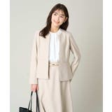 【洗える/ストレッチ/UVカット】麻調ストレッチキーネックジャケット | a.v.v【WOMEN】 | 詳細画像23