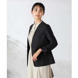 【洗える/イージーケア/吸水速乾/ストレッチ】梳毛調Vネックジャケット | a.v.v【WOMEN】 | 詳細画像15 