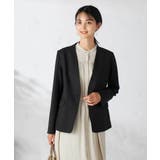 【洗える/イージーケア/吸水速乾/ストレッチ】梳毛調Vネックジャケット | a.v.v【WOMEN】 | 詳細画像18 