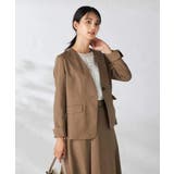 【洗える/イージーケア/吸水速乾/ストレッチ】梳毛調Vネックジャケット | a.v.v【WOMEN】 | 詳細画像3 