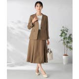 【洗える/イージーケア/吸水速乾/ストレッチ】梳毛調Vネックジャケット | a.v.v【WOMEN】 | 詳細画像5 