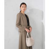 【洗える/イージーケア/吸水速乾/ストレッチ】梳毛調キーネックジャケット | a.v.v【WOMEN】 | 詳細画像11 