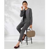 【洗える/イージーケア/吸水速乾/ストレッチ】梳毛調キーネックジャケット | a.v.v【WOMEN】 | 詳細画像22 