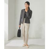 【洗える/イージーケア/吸水速乾/ストレッチ】梳毛調キーネックジャケット | a.v.v【WOMEN】 | 詳細画像27 