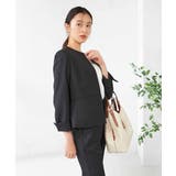 【洗える/イージーケア/吸水速乾/ストレッチ】梳毛調キーネックジャケット | a.v.v【WOMEN】 | 詳細画像30 