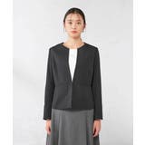 【洗える/イージーケア/吸水速乾/ストレッチ】梳毛調キーネックジャケット | a.v.v【WOMEN】 | 詳細画像39 