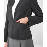 【洗える/イージーケア/吸水速乾/ストレッチ】梳毛調キーネックジャケット | a.v.v【WOMEN】 | 詳細画像45 