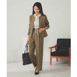 【洗える/イージーケア/吸水速乾/ストレッチ】梳毛調キーネックジャケット | a.v.v【WOMEN】 | 詳細画像6 