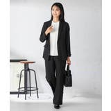 【洗える/イージーケア/吸水速乾/ストレッチ】梳毛調テーラードジャケット | a.v.v【WOMEN】 | 詳細画像13 