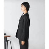 【洗える/イージーケア/吸水速乾/ストレッチ】梳毛調テーラードジャケット | a.v.v【WOMEN】 | 詳細画像18 