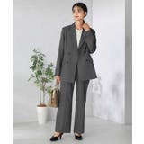 【洗える/イージーケア/吸水速乾/ストレッチ】梳毛調ダブルブレストジャケット | a.v.v【WOMEN】 | 詳細画像12 