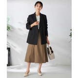 【洗える/イージーケア/吸水速乾/ストレッチ】梳毛調ダブルブレストジャケット | a.v.v【WOMEN】 | 詳細画像18 