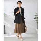 【洗える/イージーケア/吸水速乾/ストレッチ】梳毛調ダブルブレストジャケット | a.v.v【WOMEN】 | 詳細画像19 