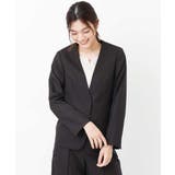 【セットアップ対応./防臭テープ付】キャリーマンVネックジャケット | a.v.v【WOMEN】 | 詳細画像4