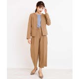 【セットアップ対応/洗える】ライトウーリッシュキーネックジャケット | a.v.v【WOMEN】 | 詳細画像5