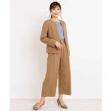 【セットアップ対応/洗える】ライトウーリッシュキーネックジャケット | a.v.v【WOMEN】 | 詳細画像6