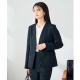 【洗える/イージーケア/ストレッチ】パウダーツイルVネックジャケット | a.v.v【WOMEN】 | 詳細画像14