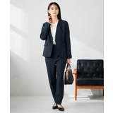 【洗える/イージーケア/ストレッチ】パウダーツイルVネックジャケット | a.v.v【WOMEN】 | 詳細画像16